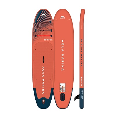 סאפ ומשוט מונסטר כתום סדרת All-Around אקווה מרינה Aqua Marina BT-23MOP All-Around Monster SUP 12'0 and Oar Orange